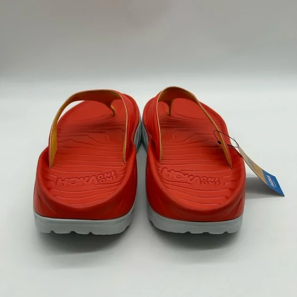 HOKA Ora Recovery Flip Fiesta Amber Yellow Men’s Size 10 Comfort Sandals NWT